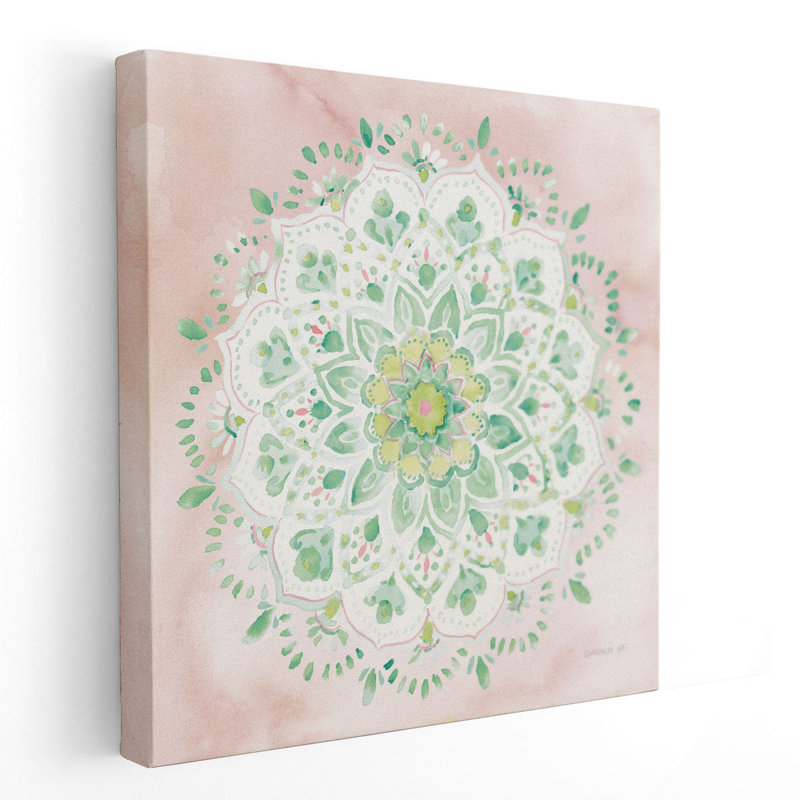 Jaipur V Blush - reproduction d'art sur toile, H 24 po x l 24 po