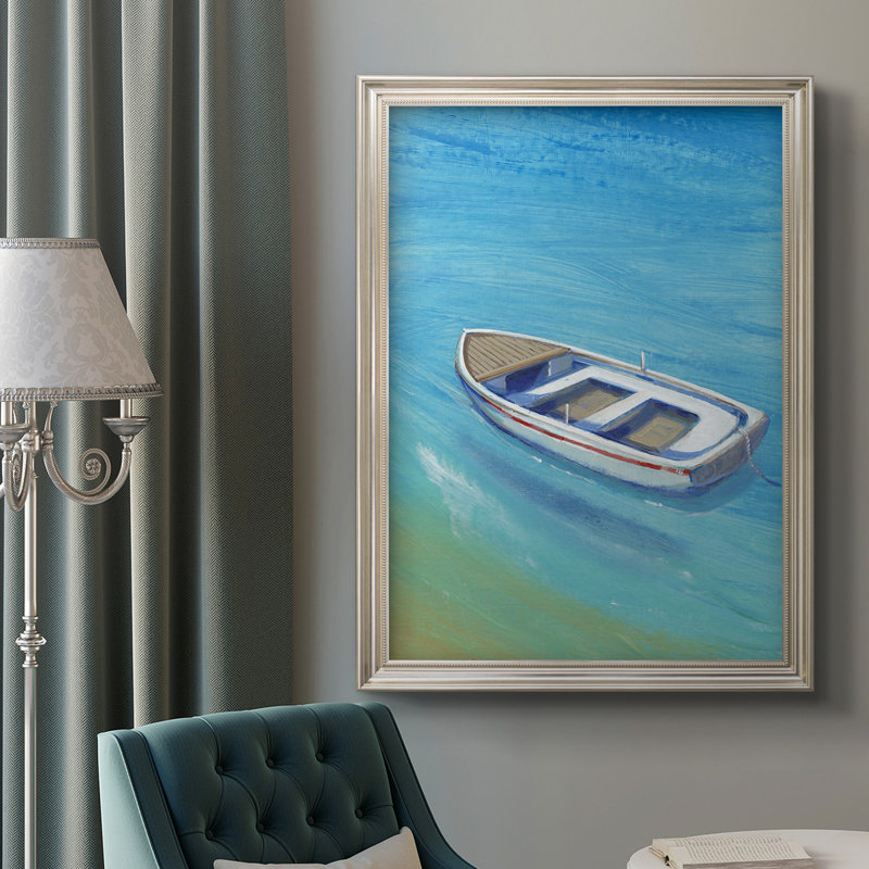 Toile encadrée de qualité supérieure Anchored Dingy I - prête à être accrochée, L 29 po x H 41 po