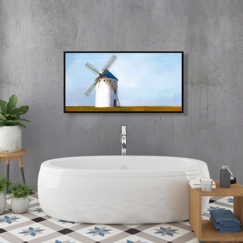 Big Windmill Print On Canvas, H 24 po x l 48 po