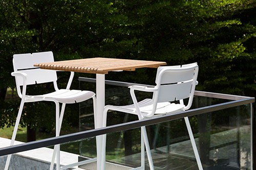 Ceru Outdoor Square Bar Table, Anthracite, Nordic Black