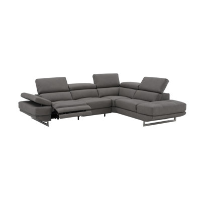Britne 117" Wide Genuine Leather Sofa & Chaise
