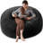 Bean Bag Chair, Memory Foam Filled, Large Beanbag Chairs For Adults And Teens, Soft Sofa With Removable Flannel Cover, Round Couch For Living Room Bedroom College Dorm-698306652-698306720