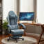 Ensemble de 2 chaises de jeu de course réglables, inclinables et ergonomiques en similicuir-1078751149