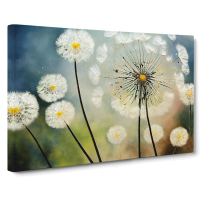 The Dandelion Flowers - Wrapped Canvas Print