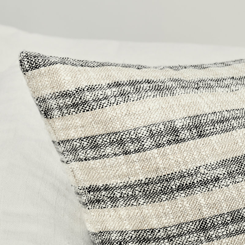 Coussin Linna, H 24 po x l 24 po, Carré, Gris