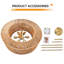 Luminaire de lustre en rotin Boho
