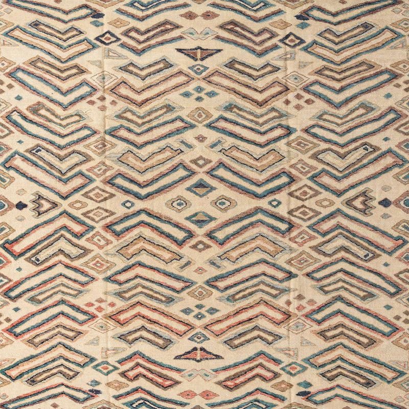 Tapis abstrait moderne 4426, Carré 3 pi