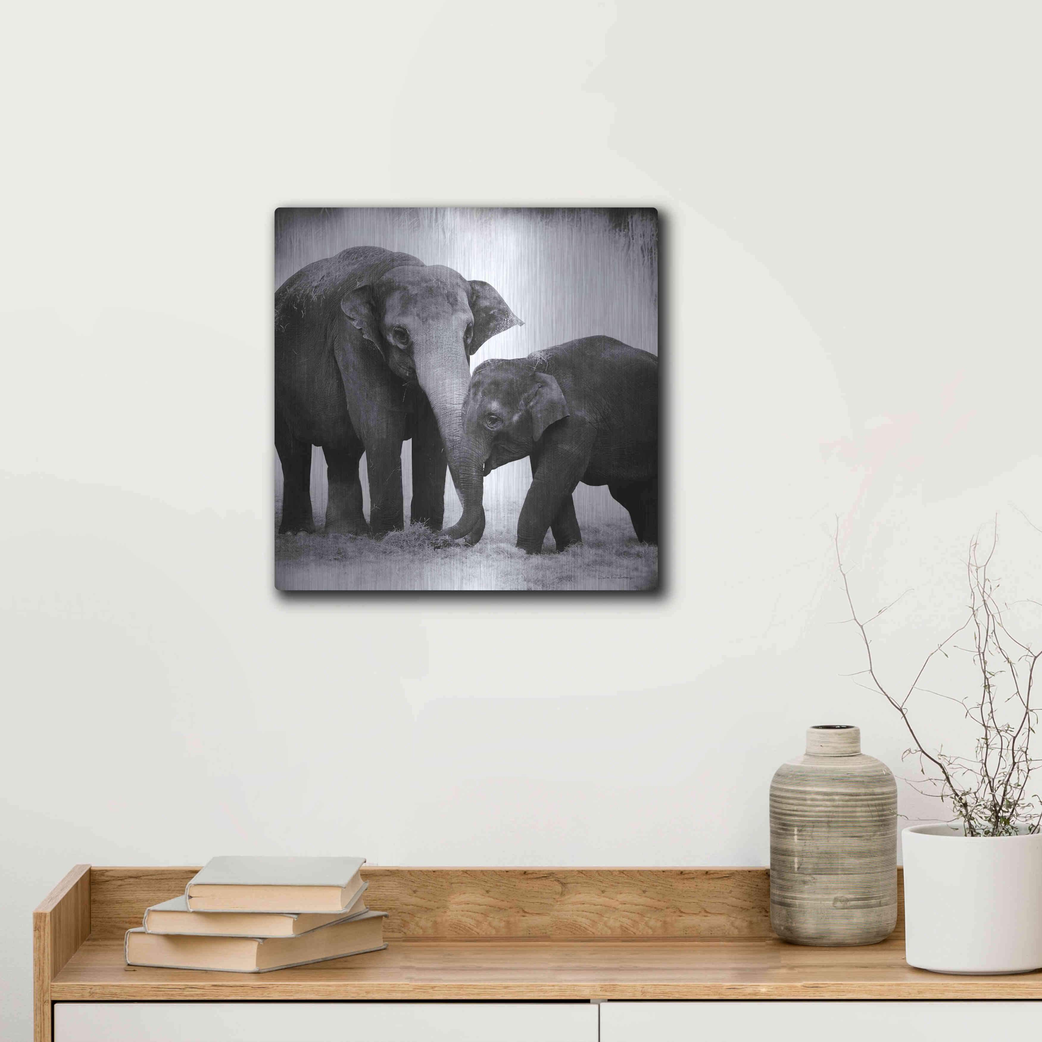 Latitude Run® 'Elephant III' by Debra Van Swearingen, Metal Wall Art