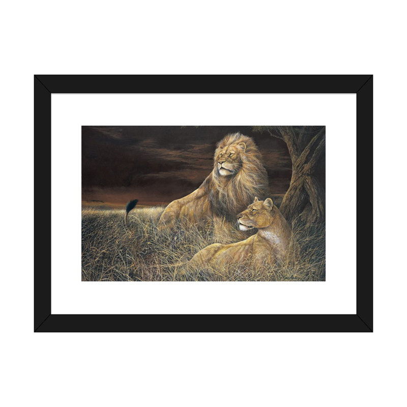 Winds In The Serengeti, Black Paper, White, 24'' H x 32'' W x 1'' D