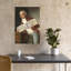 Gentleman Dating Colorful Retro Romantic Wall Art Print 1 Piece Wrapped Canvas Wall Art-545078659