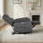 Channel-Tufted Power Recliner with Wall-Hugger Technology – Plush Armrests-125944201