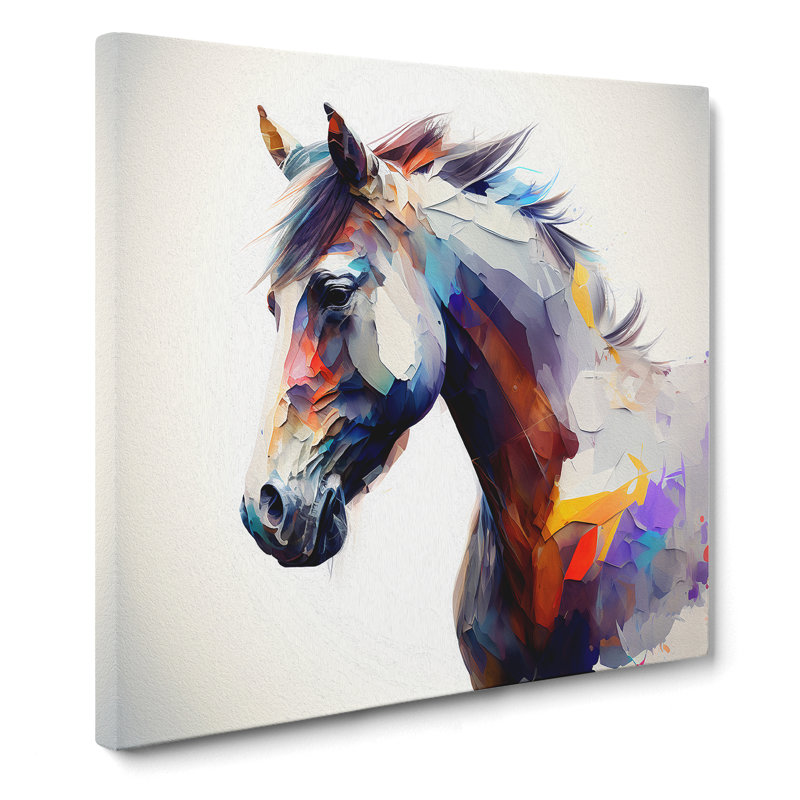 Pony Abstract - No Frame Print, 35cm H x 35cm W x 3cm D