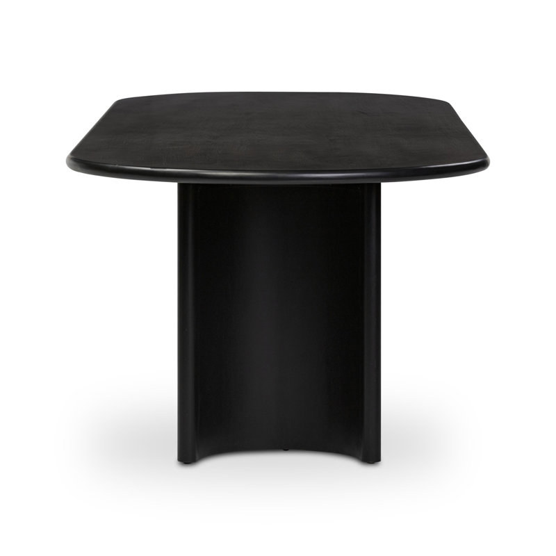 Paden Dining Table, 30" H x 118" W x 42" D, Aged Black Acacia