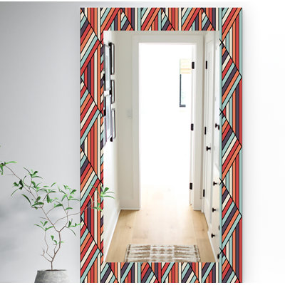 Miroir mural géométrique in op design