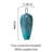 Hand-blown fashionable blue tree-shaped textured colored glass tabletop modern vase with glazed glass texture and wide mouth decorative vase-1187649169