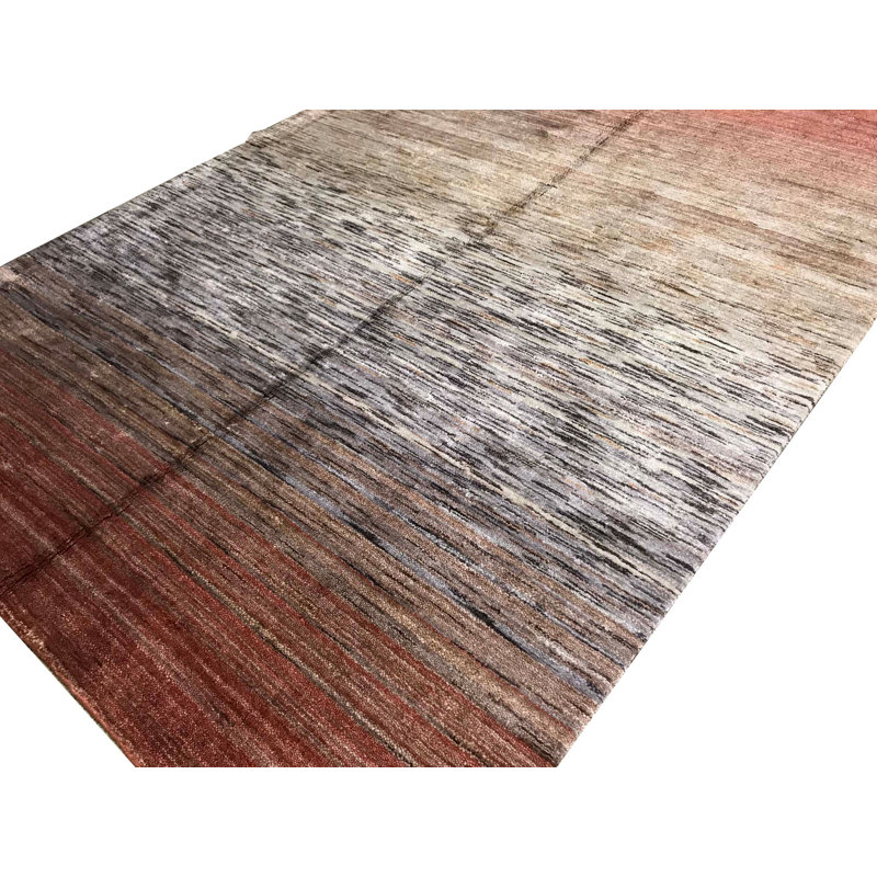 Area Rug in Rust/Brown/Gray