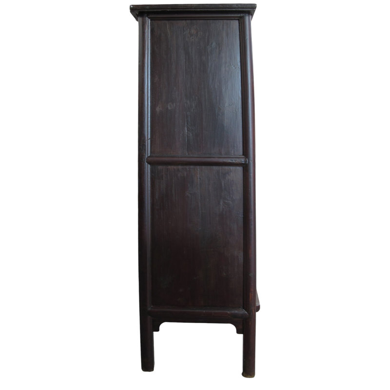 19th Century Chinese Elm Wardrobe Armoire