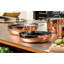 TOSCANA Saute Pan 2 Handles with Lid Cm 28 Copper