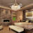 42" Rose Gold Crystal Fan Chandelier