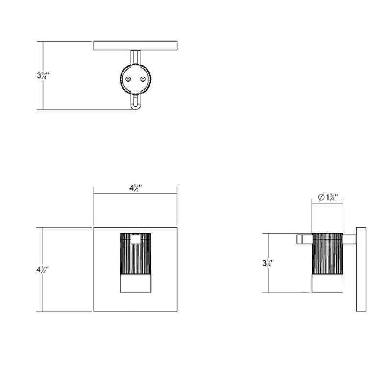 Suspenders Aluminium LED Armed Sconce