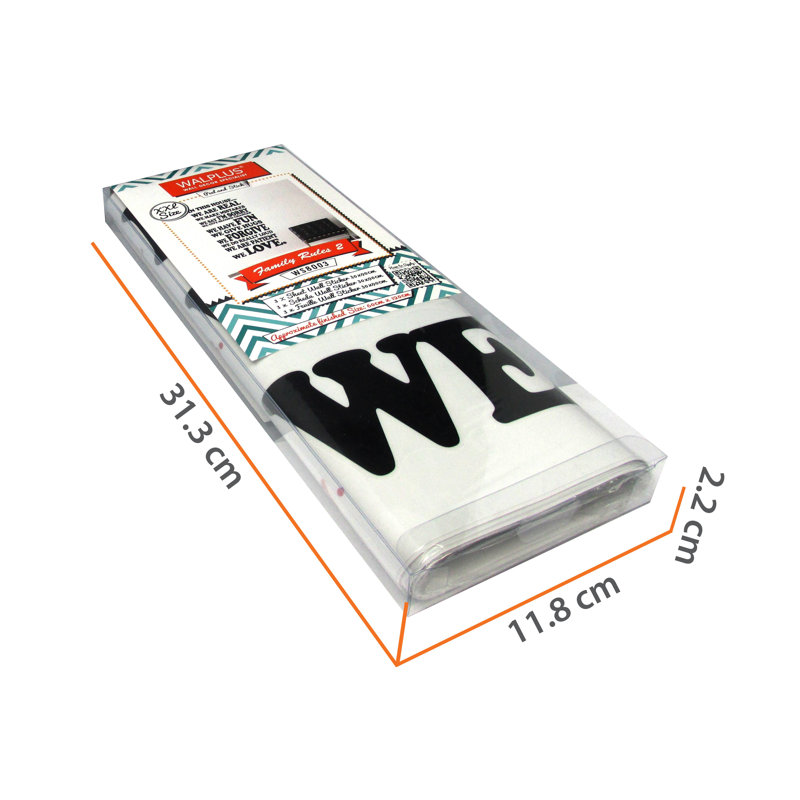 Text & Numbers Non-Wall Damaging Wall Decal