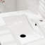Lavabo encastré en céramique pour salle de bain Goodyo, 24 po, blanc