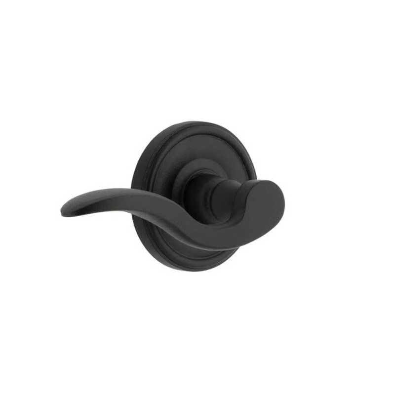 Ageless Iron Loch Rosette Passage with Palisade Lever, Universal, Surface Mounted, Double Dummy