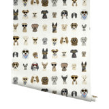 Dog Days 20" L x 27" W Peel and Stick Wallpaper Roll