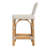 Amalfi 24.5 in. Seat Height Outdoor Counter Stool, Beige/White-1521597624