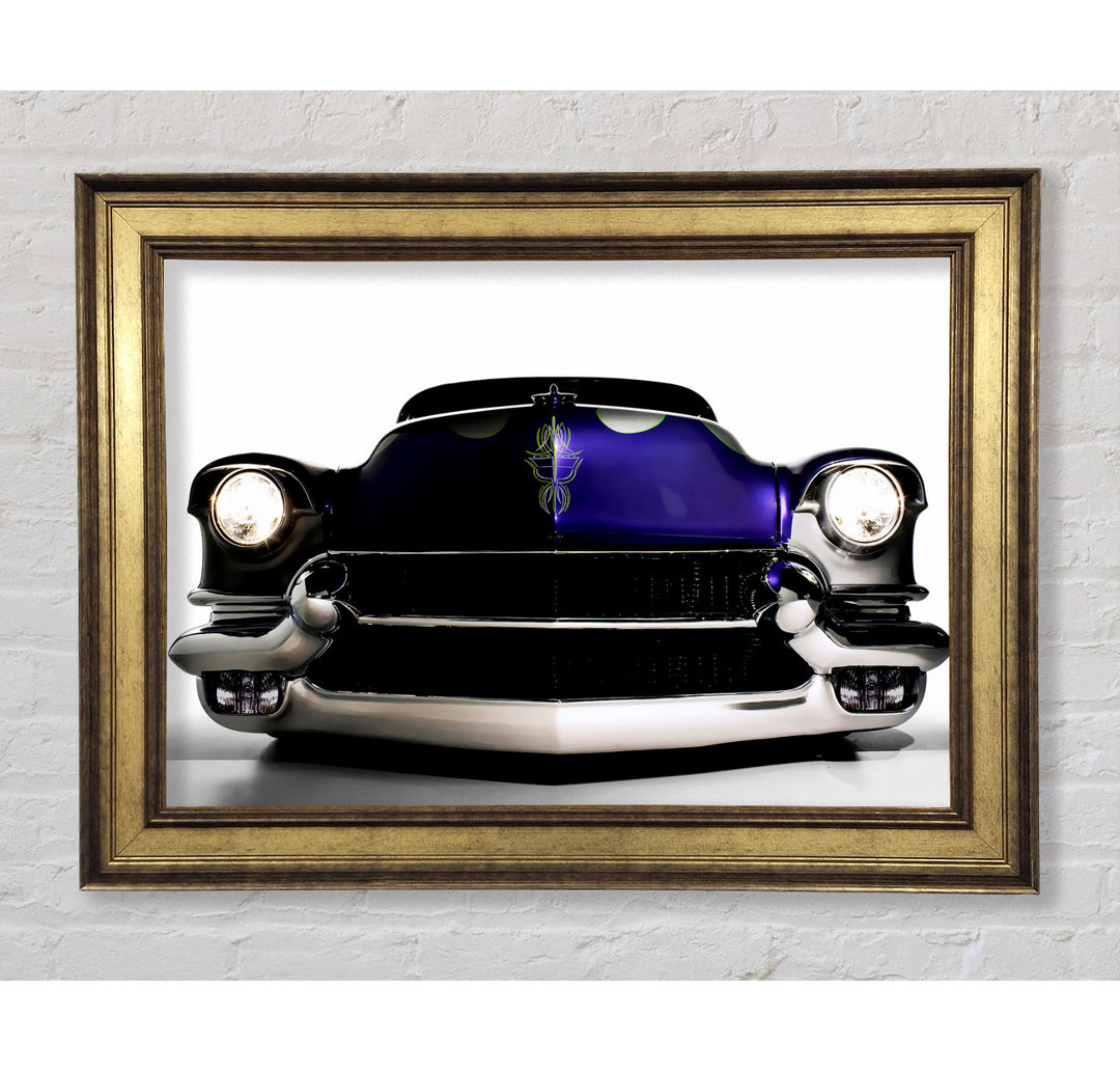 American Muscle Car Lila - Bilderrahmen Kunstdrucke