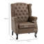 Daliza Faux Leather Wingback Chair-1129438269