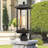 1-Light Transparent Glass Lantern Head