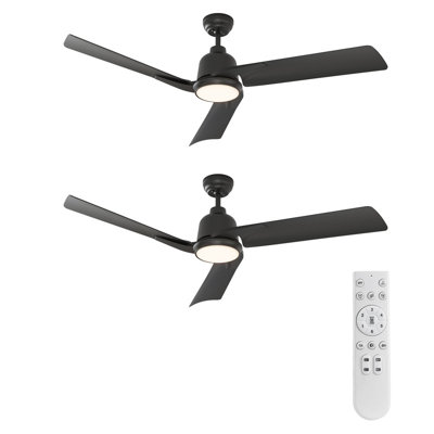  52" (3-Blade) Ceiling Fans with LED Lights and Remote Control