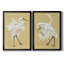 Heron Plumage V, ensemble de 2 reproductions de cadres rectangulaires sur toile-554202696-554202697