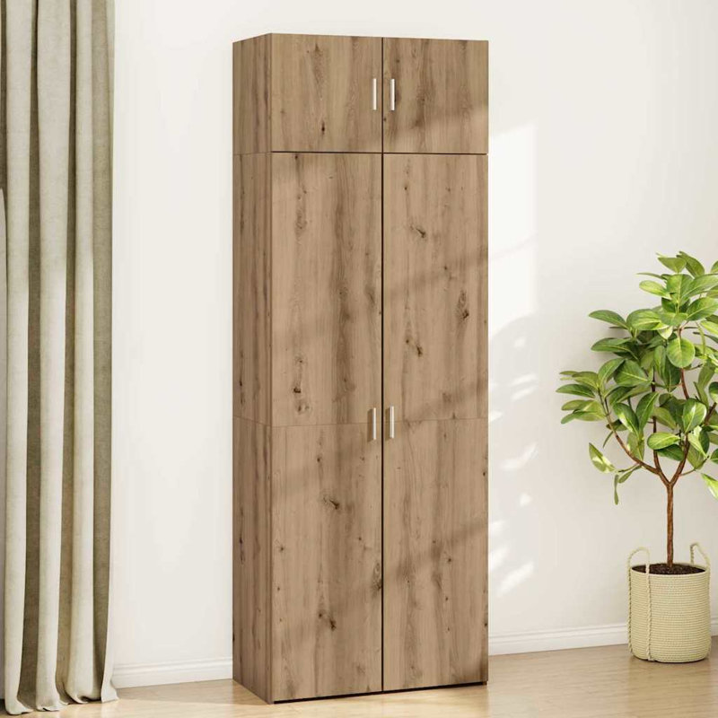 Storage Cabinet 80 X 42.5 X 225 Cm Engineered Wood, Artisan Oak