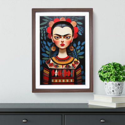 Frida Kahlo Constructivism - Framed Print