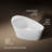 Veil 65.375" x 36.75" Soaking Freestanding Bath