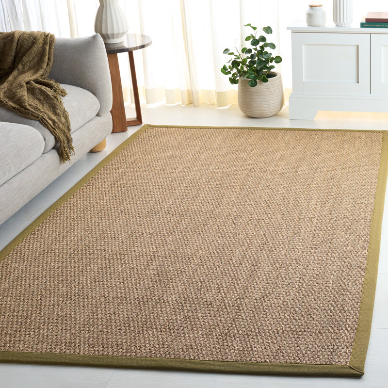 Natural Fiber 111 Seagrass No Pattern Rug, Rectangle 5' x 8'