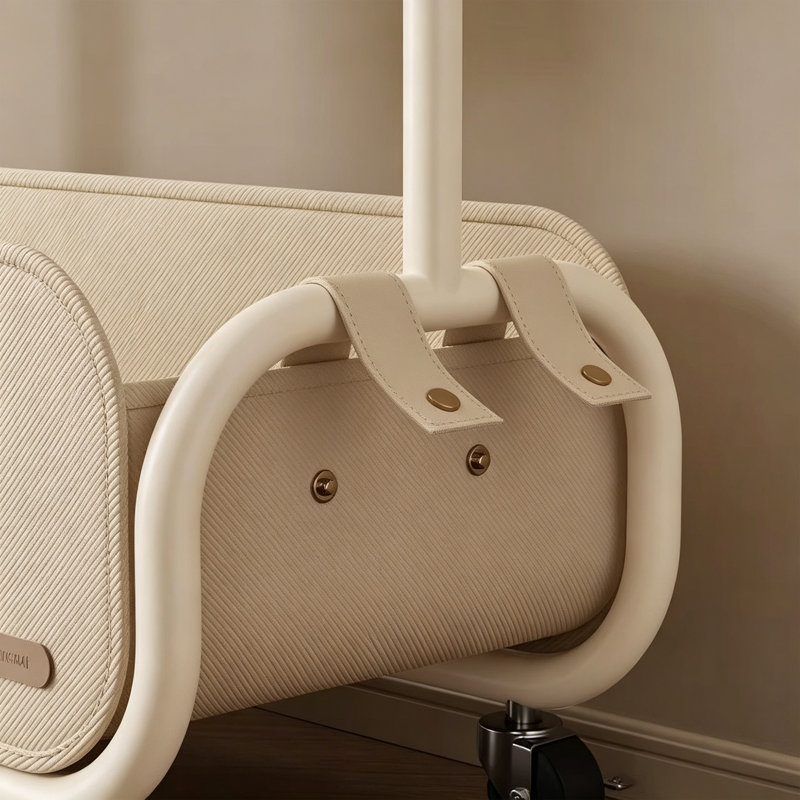 Entryway Coat Rack Storage Organizer, Cream