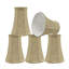 Abat-jour cloche en tissu H 5 po en avoine