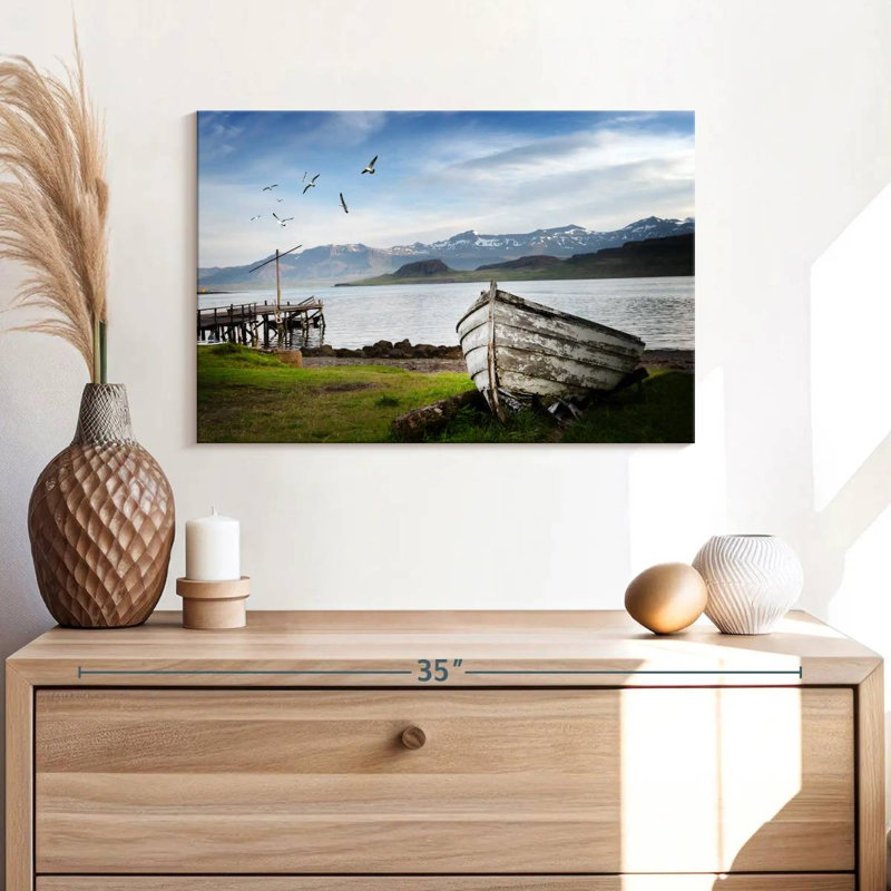 Mehar Icelandic Fishing Boat, 16" H x 24" W