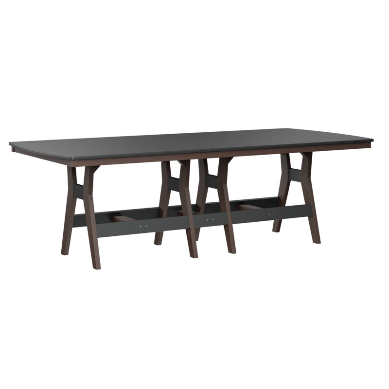 Harbor Outdoor Bar Table, Black, Chocolate Brown
