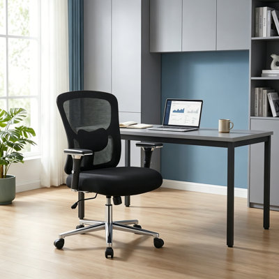 Heavy-Duty Big & Tall Ergonomic Office Chair, 500 lbs Capacity High-Back Mesh Desk Chair with Adaptive Lumbar Support