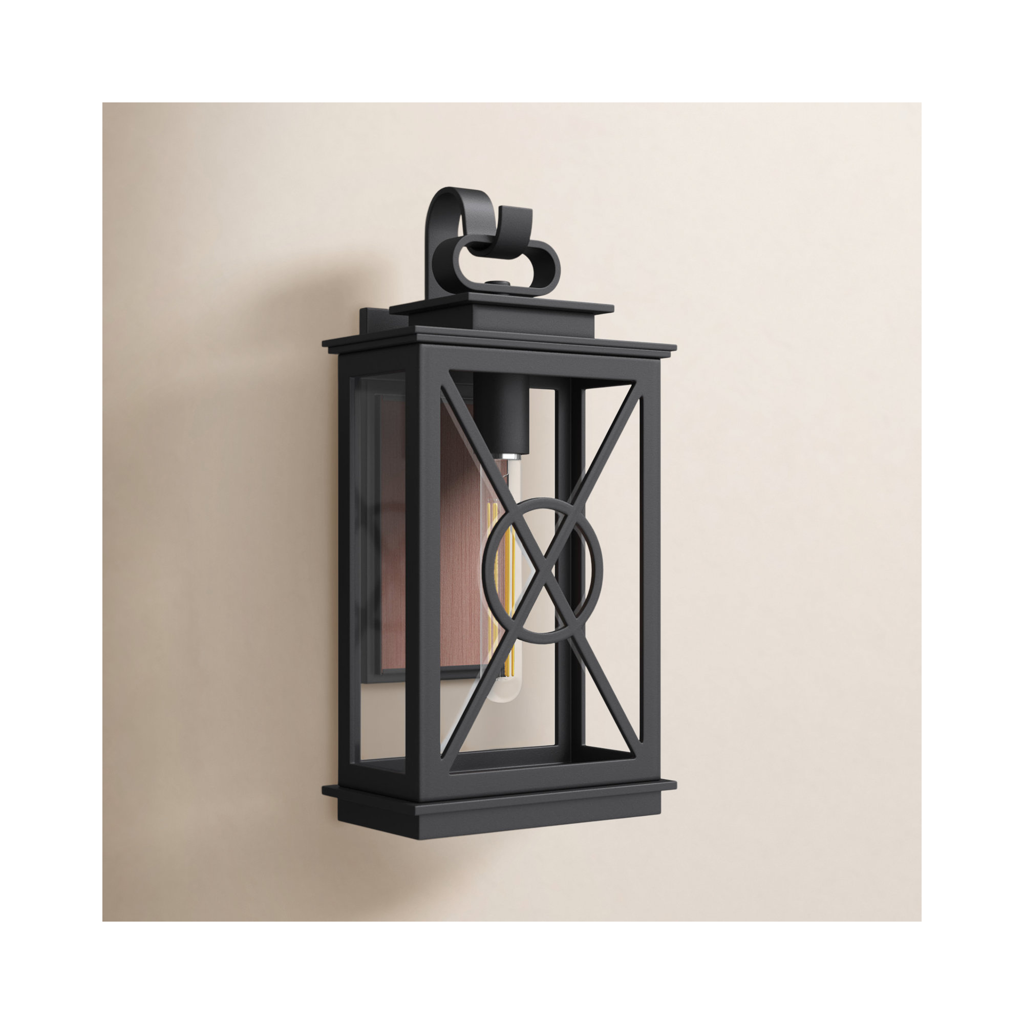 Single Light Rectangle Outdoor Wall Light
