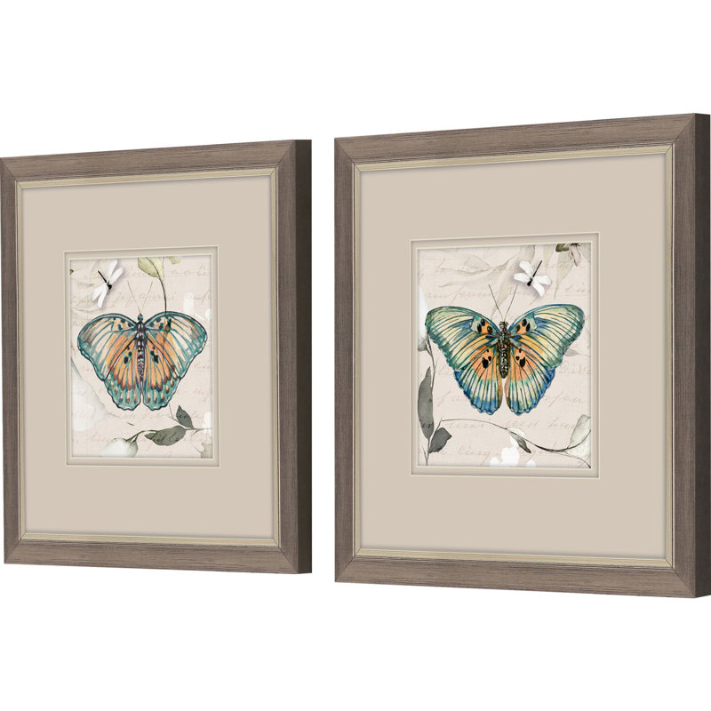 "Papillon S / 2" par Jill 2 - Ensemble de pièces sur papier