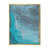 Toile avec cadre flottant or