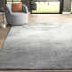 Adelia Hand Loomed Silk Gray Rug
