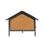 Niche pour chien en bois avec cabanon pour l'extérieur-1086641249