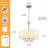 Cruce 4 - Light Drum Chandelier With Off-white Linen Fabric Shade, Dining Room Light Fixtures Over-table, Modern Farmhouse Chandeliers For Bedroom Foyer Living Room Entryway Kitchen, Drum-pendant-light-1814019372-1814309262