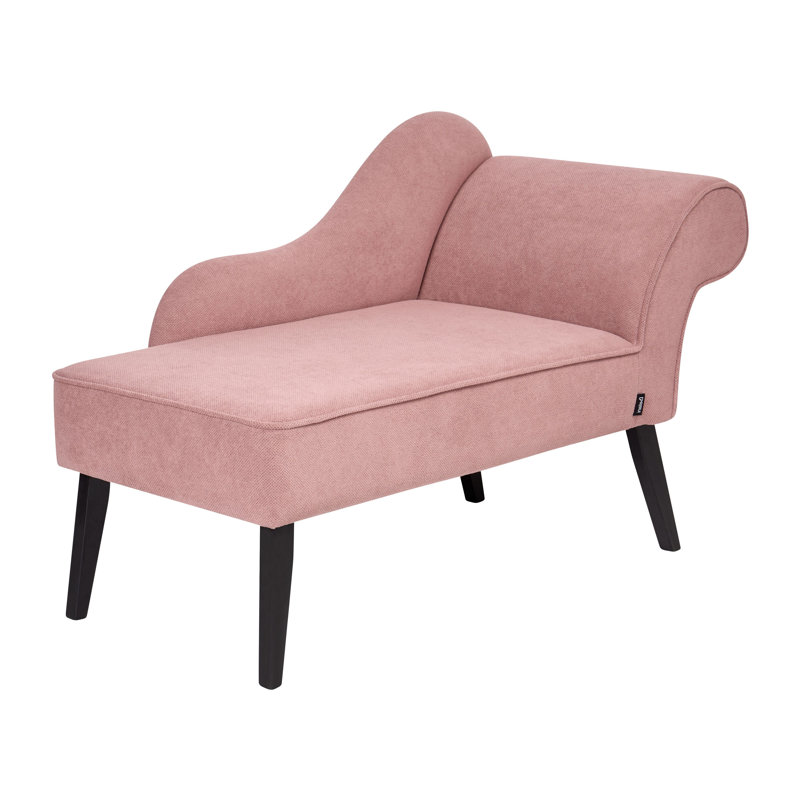 Ardeth Upholstered Chaise Lounge, Right Hand Facing, Pink